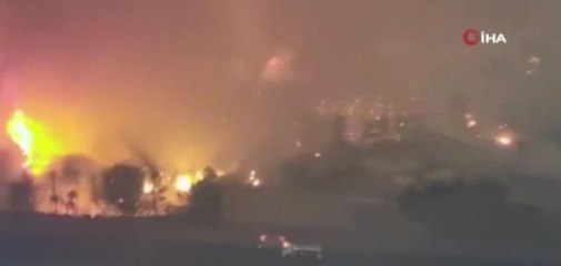 Atina'nın kuzeyindeki alevler giderek yayılıyor