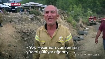 Manavgat'a yağan yağmur sevindirdi