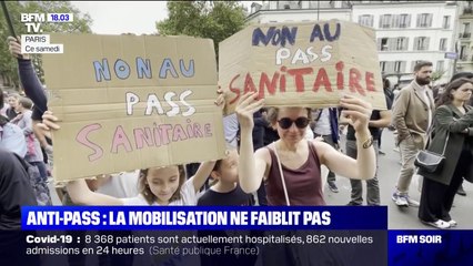 Manifestations contre le pass sanitaire: la mobilisation ne faiblit pas (BFMTV)