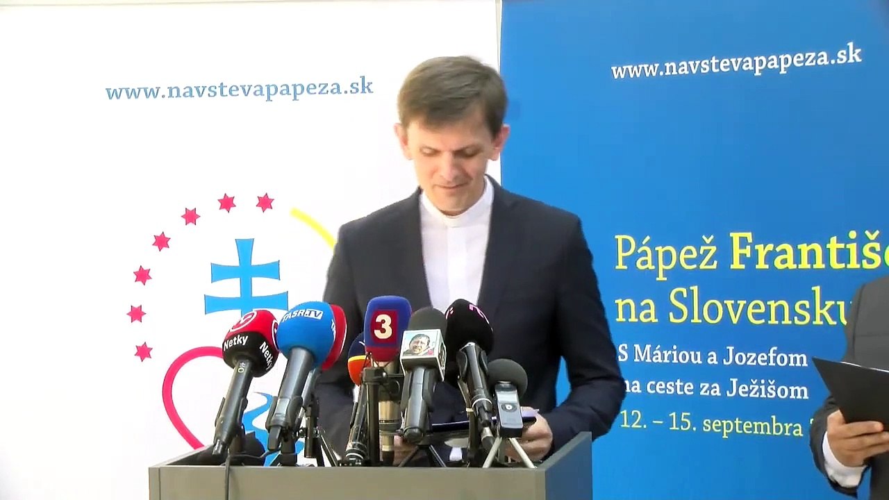ZÁZNAM: O registrácií účastníkov pri návšteve pápeža - brífing KBS