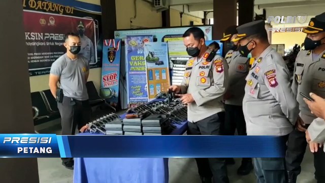 Kapolres Sanggau Cek Senpi dan Kendaraan Dinas Inventaris Polres Sanggau