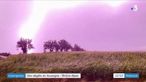 Auvergne-Rhône-Alpes : de violents orages ont touché la région
