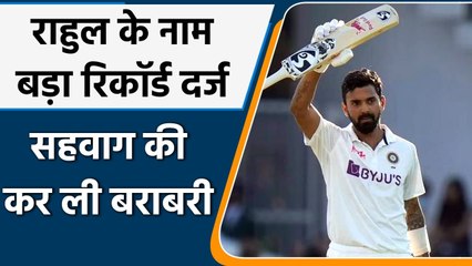 KL Rahul hits 4th Ton outside Asia, equals Virender Sehwag's Huge Record | वनइंडिया हिंदी