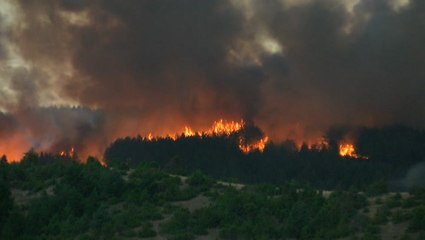 Wildfires tearing through North Macedonia