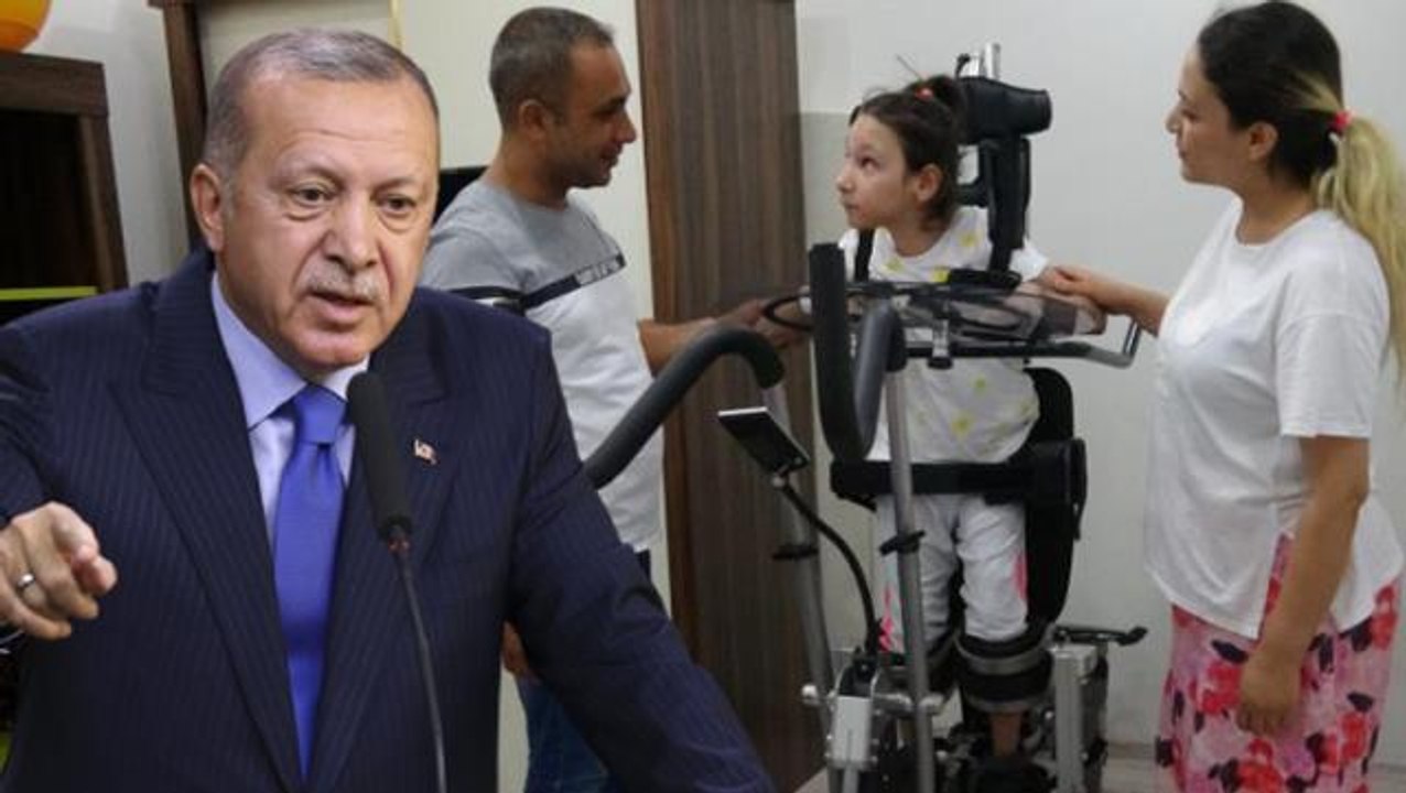 Cumhurbaşkanı Erdoğan, Serebral Palsi Hastası Yaren'in yüzünü güldürdü