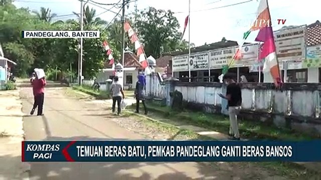 Warga Laporkan Beras Bansos Keras Seperti Batu, Pemkab Pandeglang Tarik Semua Beras Tak Layak