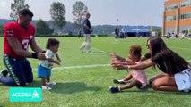 Ciara And Russell Wilson Cheer As Baby Win Takes First Steps On Football Field
