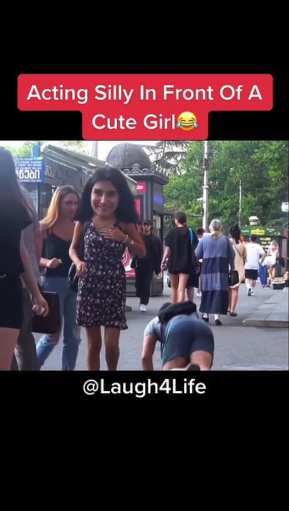 Acting silly #prank on random people #funny