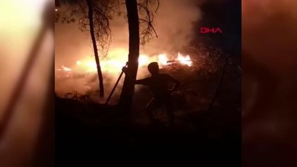 KAŞ'TA İKİ YANGIN SÖNDÜRÜLDÜ