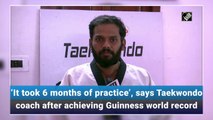 Indian Taekwondo coach breaks 37 blocks in one minute, achieves Guinness World Record