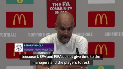 'No human can sustain this': Pep slams football schedule