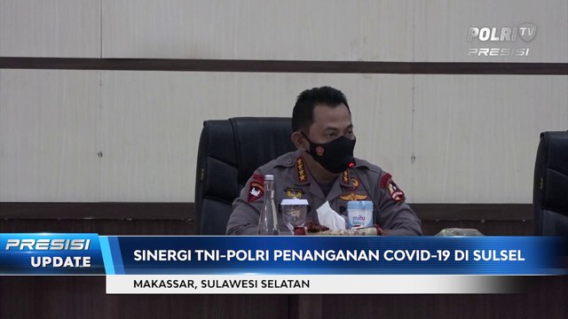 Panglima TNI & Kapolri Pimpin Rapat Bahas Penanganan Covid-19 dengan Forkopimda Sulawesi Selatan.