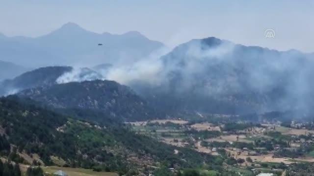 Son dakika haber | Devam eden 5 yangına havadan ve karadan müdahalede bulunuluyor