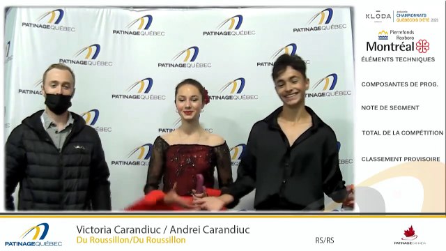 CQÉ2021- Pré-Novice Danse Libre - Novice Danse Libre - Junior Couple Prog. Court