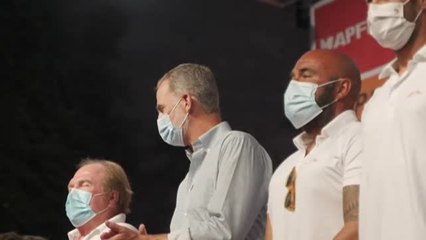 Felipe VI entra los premios de la copa del Rey de Vela