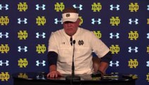 Brian Kelly - Notre Dame Camp - Jack Coan