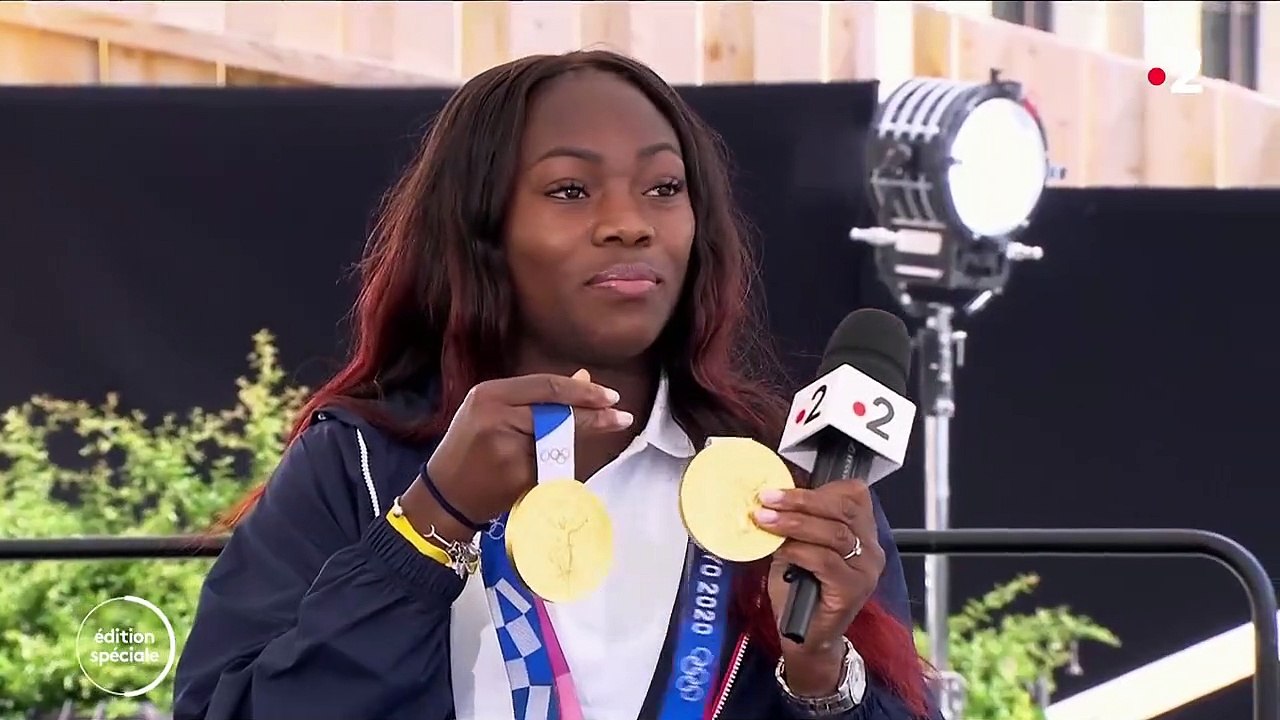 Jeux olympiques : la double championne olympique de judo Clarisse Agbegnenou est "sur un nuage"