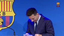 Visiblemente emocionado, Lionel Messi confirma su salida del Barcelona