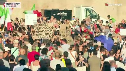 Protesters across Europe against vaccination and the health pass