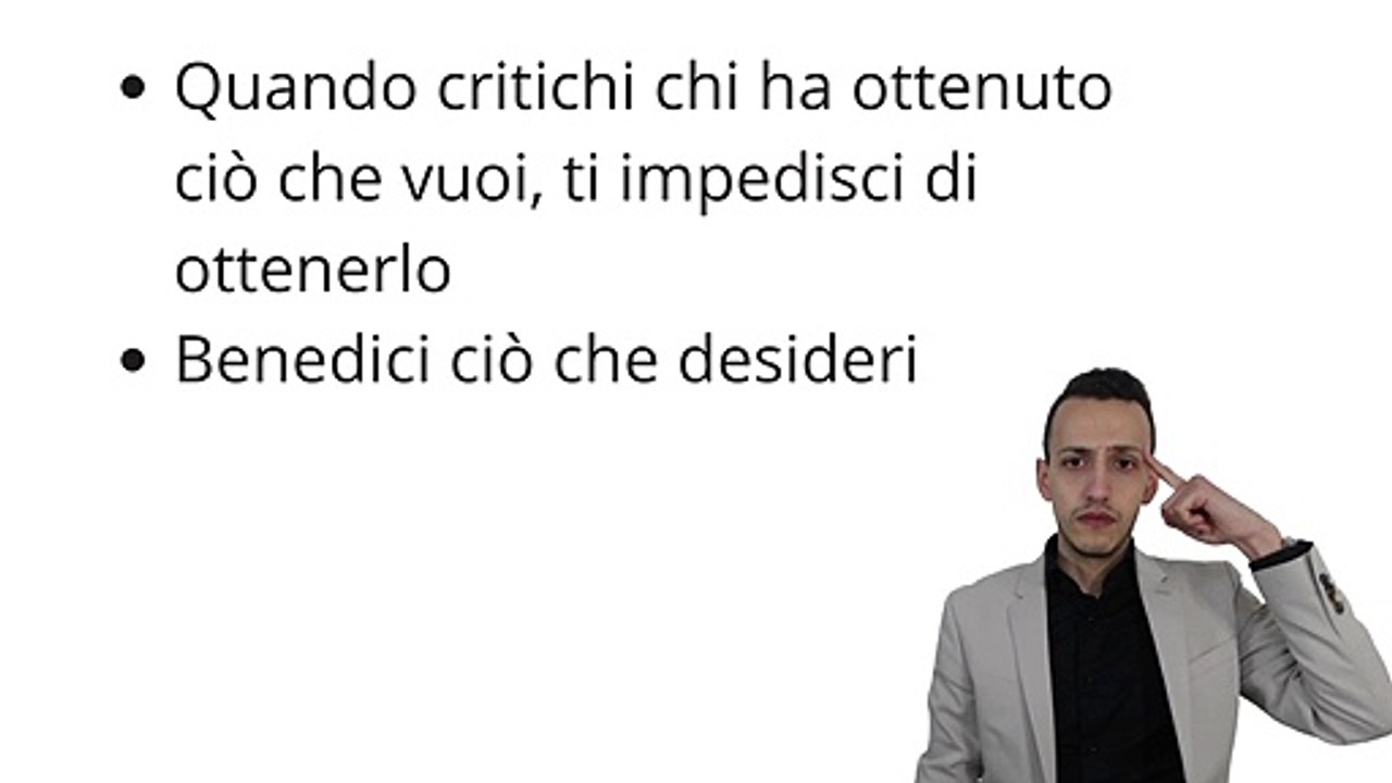 BENEDICI CIO' CHE DESIDERI