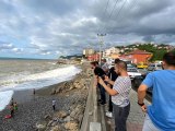 Açıkta boğulma tehlikesi geçiren genç korku dolu anlar yaşattı