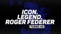 Icon. Legend. Roger Federer turns 40