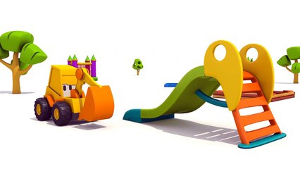 Max der Bagger - Traktor und Anhänger - 3D Cartoon in DEUTSCH