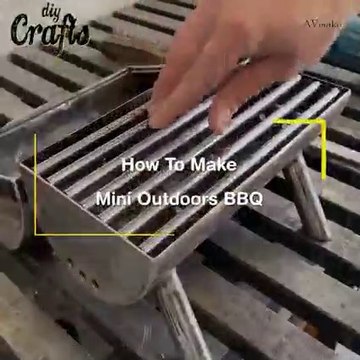 how to make mini outdoor BBQ homemade barbecue grill designs BBQ Step by Step Tutorial