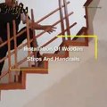installation of wood steps and handrails  In The House  Building Stair  Woodworking Projects
