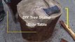 Made From  tree stump side table  And Logs DIY  Tree Stump and Tree Trunk Furniture tree table