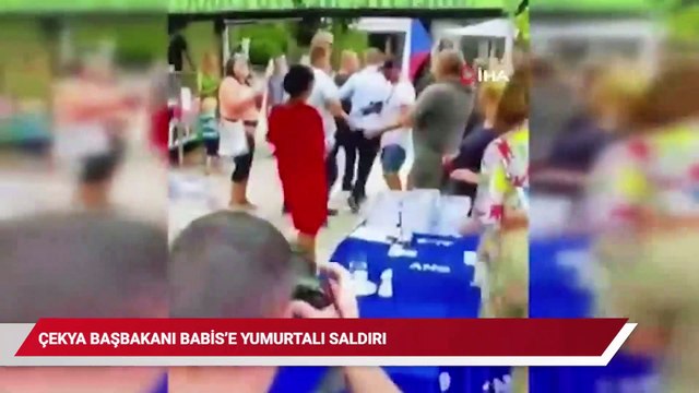 Çekya Başbakanı Babis'e yumurtalı saldırı