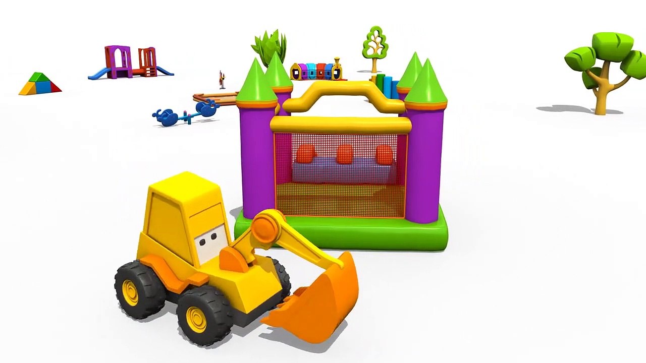 Max der Bagger - Der Krankenwagen. 3D Animation für Kinder