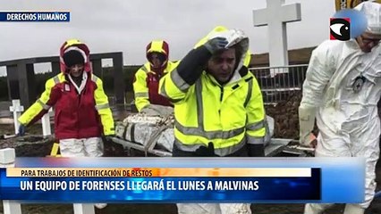 Un equipo de forenses llegará el lunes a Malvinas para trabajos de identificación de restos