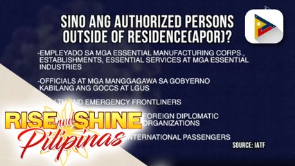 Sino ang Authorized Persons Outside of Residence o APOR?