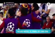 Lionel Messi entre lágrimas se despidió del Barcelona