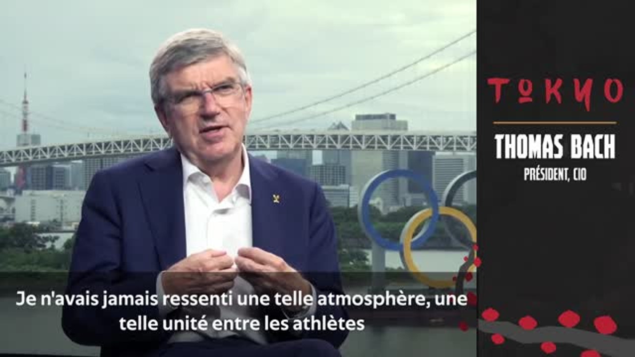 Tokyo 2020 - Bach : "Je n'avais jamais ressenti une telle unité entre les athlètes"