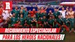 El increíble recibimiento de la afición mexicana a la llegada de Nuestros Héroes Nacionales