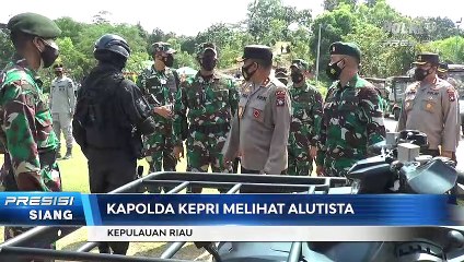 Kunjungan kerja kapolda kepri dan danrem 033-wp di mako yonif raider khusus 136-ts