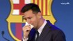 Lionel Messi Crying in his Last Barcelona Press Conference _ Messi Says Goodbye