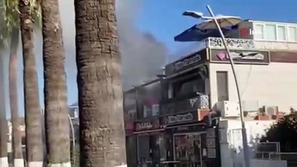 Kafede yangın paniği