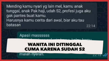 PDKT dengan Cowok, Wanita Ini Ditinggal Cuma Karena Sudah S2, Curhatannya Viral
