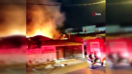 Ümraniye’de binayı yakan madde bağımlıları mahalleliye büyük panik yaşattı