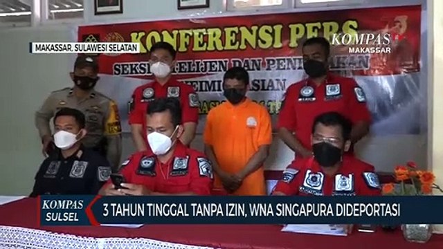 3 Tahun Tinggal Tanpa Izin, Wna Singapura Dideportasi