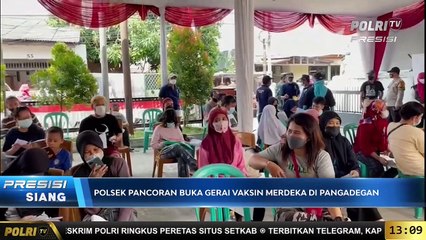 Live Report Polsek Pengadegan Buka Gerai Vaksin Merdeka di Pangadegan
