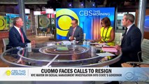 Mayor Bill De Blasio on Andrew Cuomo allegations and on New York City vaccine mandate