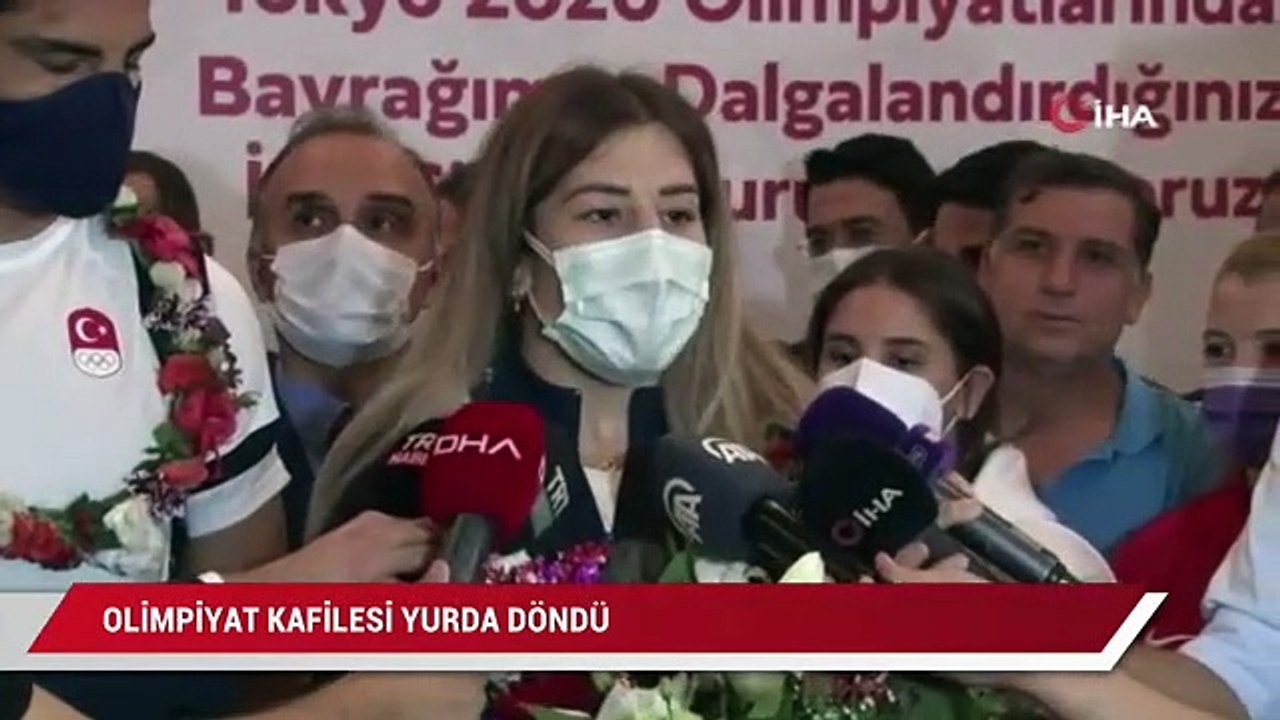 Olimpiyat kafilesi, yurda döndü