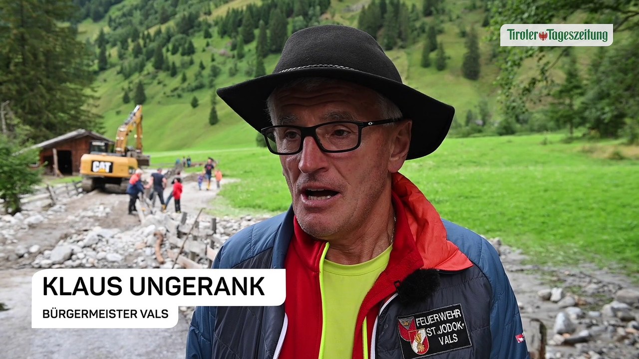 Erdrutsch und Zerstörung im Valsertal