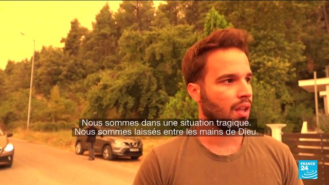 Incendies en Grèce : l'île d'Eubée toujours en proie aux flammes