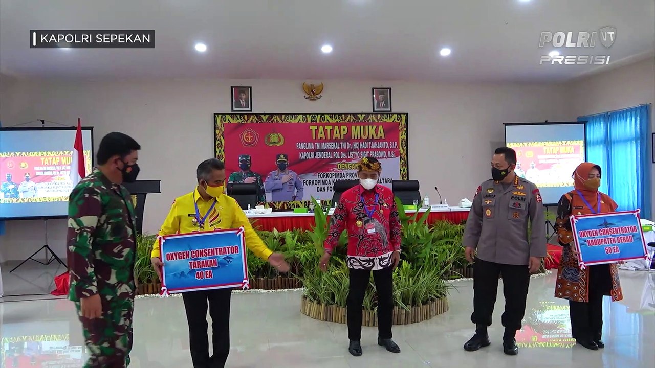 KAPOLRI SEPEKAN : Panglima TNI dan Kapolri Tinjau Langsung Proses Vaksinasi di Kalimantan Utara (3/3)