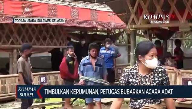 Timbulkan Kerumunan, Petugas Bubarkan Acara Adat Rambu Solo